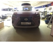 Установка оригинального легкосъёмного фаркопа автомобиль Lexus NX 2017 года выпуска. Затраченное время на установку 5 часов.