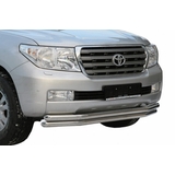 Зашита переднего бампера двойная D60/60 для TOYOTA Land Cruiser LC200 нержавеющая сталь для NL20480566