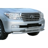 Зашита переднего бампера двойная D75/60 для  TOYOTA Land Cruiser LC200 нержавеющая сталь NL20480565
