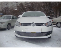 Решетка радиатора на автомобиль Фольксваген Поло, седан 2010- chrome. ZR.VW.POL.SED.10.c