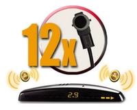 BS-6661 ParkMaster PLUS Система контроля «слепых» зон 4датчика BS06 + парковочный радар переднего и заднего бампера 8 датчиков BS06 
