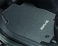 Набор оригинальных ворсовых ковриков для автомобиля Toyota Rav4(12-) PZ49C-X2350-HA -- цвет черный