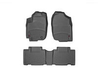 44510-1-2 Weathertech передние и задние полиуретановые коврики салона, комплект 4 шт., цвет черный. Для автомобиля Toyota RAV4 (2013-)