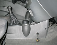 Бесштыревой замок ДРАГОН на автомобиль CHEVROLET SPARK (2011-) мех. КП