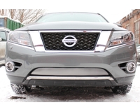 Решетка радиатора на автомобиль Ниссан Патфайндер 2014- низ chrome. ZR.NIS.PATF.14.c