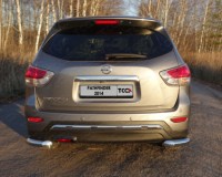 Защита для автомобиля Ниссан Патфайндер 2014 ТСС NISPAT14-20 задняя (уголки) 76,1 мм