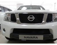 Решетка радиатора на автомобиль Nissan Pathfinder (Навара) 2012-2015 black низ. ZR.NIS.PATF.12.bot.b