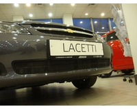 Защита радиатора на автомобиль Chevrolet Lacetti hb black. ZR.CH.LAC.HB.b