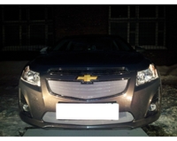 Решетка на радиатор на автомобиль Шевроле Cruze 2013- chrome верх. ZR.CH.CRU.13.top.c