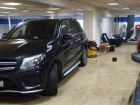 Установка порогов клиента mercedes-benz GLE