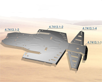 Алюминиевая защита квадроцикла для Polaris UTV RZR 1000 444.7413.1