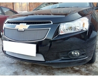 Защита радиатора на автомобиль Шевроле Круз 2009-2013 chrome низ. ZR.CH.CRU.09-13.bot.c