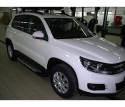 Установка  порогов  Can Otomotiv модель Sapphire на  Volkswagen Tiguan 