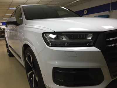 Установка охранной системы PRIZRAK 810 на автомобиль AUDI Q7 2017 г.в. 