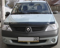 SRELOG0512 SIM Дефлектор капота темный для автомобиля RENAULT Logan (05-) (SIM) темн.