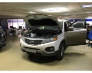 Kia Sorento. Установки музыки клиента и охранной системы Prizrak 710
