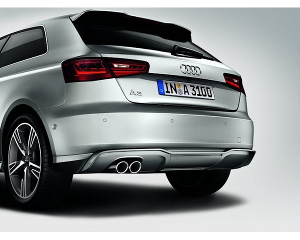 Накладка на задний бампер (двойной глушитель) для автомобиля AUDI A3 (8V 2013) Audi Accessories 8V0071620A9AX
