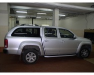 VOLKSWAGEN AMAROK цвет 8E8E установка кунга Afcarfiber модель Canopy Camlı, пороги Can Otomotiv Alyans