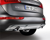 Комплект оригинальных накладок на передний и задний бампер для Audi Q5