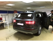 Автомобиль Audi Q7 2020г.в. Тонировка Американской пленкой ASWF 5% без передних.