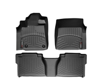 444081-440939 Weathertech передние и задние полиуретановые коврики салона, комплект 4 шт., цвет черный. Для автомобиля Toyota Tundra 2014-