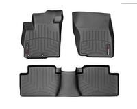 446511-441622 Weathertech передние и задние коврики салона полиуретановые, комплект 4 шт., цвет черный. Для автомобиля Mitsubishi Outlander (2007-2014)