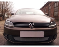 Решетка на радиатор на автомобиль Фольксваген Джетта VI 2010- chrome. ZR.VW.JET.VI.10.c