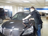 Нанесение керамического покрытия 9H - TEKKO (Япония) Автомобиль KIA EQQUS 