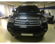 Автомобиль Toyota Sequoia 2013г.в. Полировка автомобиля, нанесение керамического покрытия 9H TEKKO (Япония)