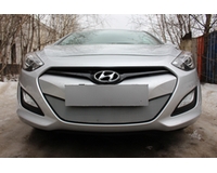 Решетка радиатора для автомобиля Хюндай i30 2012- chrome. ZR.HYU.I30.12.c