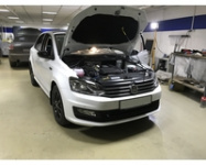Автомобиль VW Polo. Установили охранную ситему Prizrak 8L + GPS. Стоимость с работой 20500руб. 