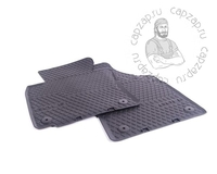 001K1061502A82V  Передние оригинальные резиновые коврики чёрные Volkswagen Original для автомобиля VW GOLF 6 комплект 2 шт.