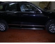 Установка оригинальных порогов ABT 7P0817310 на автомобиль Volkswagen Touareg