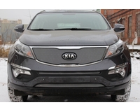 Решетка радиатора на автомобиль KIA Спортейдж 2014- chrome верх (кроме Classic). ZR.KIA.SP.14.top.c