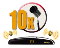 BS-4651 ParkMaster PLUS Система контроля «слепых» зон 4 датчика  BS05 + парковочный радар 6 датчиков BS05 4 датчика на  задний бампер, 2 датчика на передний бампер  