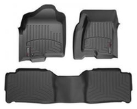 444061-445122 Weathertech передние и задние коврики салона полиуретановые, комплект 4 шт., цвет черный. Для автомобиля Toyota Hilux 2012-