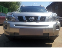 Защита радиатора для автомобиля Nissan X-Trail 2007 - 2010 chrome верх. ZR.NIS.X-TR.07-10.top.c