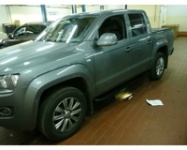 Установка порогов Can Otomotiv Sapphire Black VWAM.54.1020 Фольксваген Амарок