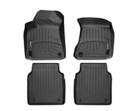 444201-447202 Weathertech коврики передние и задние автомобильные полиуретановые, комплект 4 шт., цвет черный. Для автомобиля Audi A8 (2011-16), S8 (2013-16)