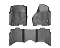 Передние и задние коврики салона для автомобиля Dodge Ram Truck 1500 (2013-). 444771-442163 Weathertech, комплект 4 шт., цвет черный