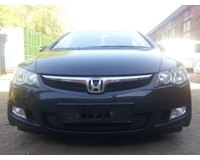 Защита радиатора на автомобиль Honda CIVIC 4D VIII 2006-2009 black. ZR.HO.CIV.VIII.06-09.b