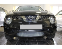 Решетка на радиатор для автомобиля Ниссан Жук 2014- chrome низ. ZR.NIS.JUK.14.c