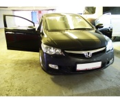 Высококачественные ворсовые ковры Seintex 01143 на автомобиль Honda Civic Sedan