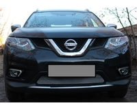 Решетка на радиатор на автомобиль Ниссан ИКС-трейл 2015- chrome. ZR.NIS.X-TR.15.c