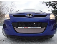 Решетка радиатора на автомобиль Хюндай i20 2008- chrome. ZR.HYU.I20.c