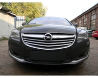 Сетка в бампер на автомобиль Opel Insignia 2014- black. ZR.OP.INS.14.b