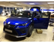LEXUS NX300 2020 г.в. Установка блокиратора АКПП Mul-T-Lock (FORTUS) и видеорегистратора BLACKVUE 4K DR900 S-2CH.