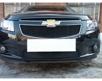 Сетка на радиатора для автомобиля Chevrolet Cruze 2009-2013 black верх. ZR.CH.CRU.09-13.top.b