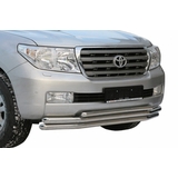 Зашита переднего бампера тройная  D60/60/42 для  TOYOTA Land Cruiser LC200, нержавеющая сталь NL20480567
