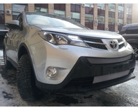 Решетка на радиатор для автомобиля Тойота Rav 4 (Стандарт) 2013- chrome низ. ZR.TOY.RAV.13.STAN.bot.c